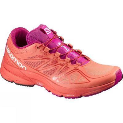 Zapatillas Running Salomon Sonic Pro Mujer - Coral - Chile DWO983064